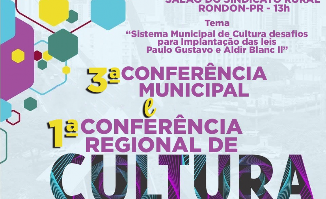 VEM AI, 3ª Conferência Municipal de Cultura e 1ª Conferência regional de Cultura!