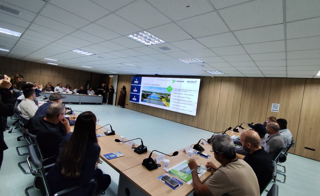 Evento em Curitiba entrega Projeto Definitivo construção da ponte sobre o Rio Ivaí.
