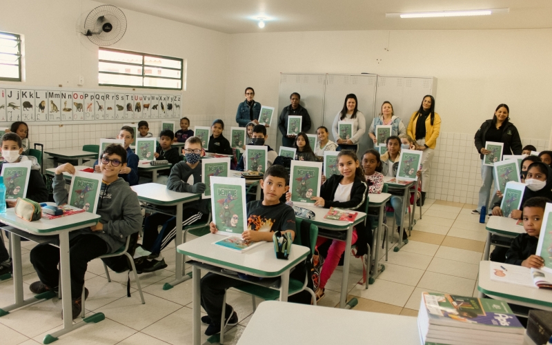 Secretaria Municipal de Saúde de Guaporema Realiza atividade de conscientização em escola.