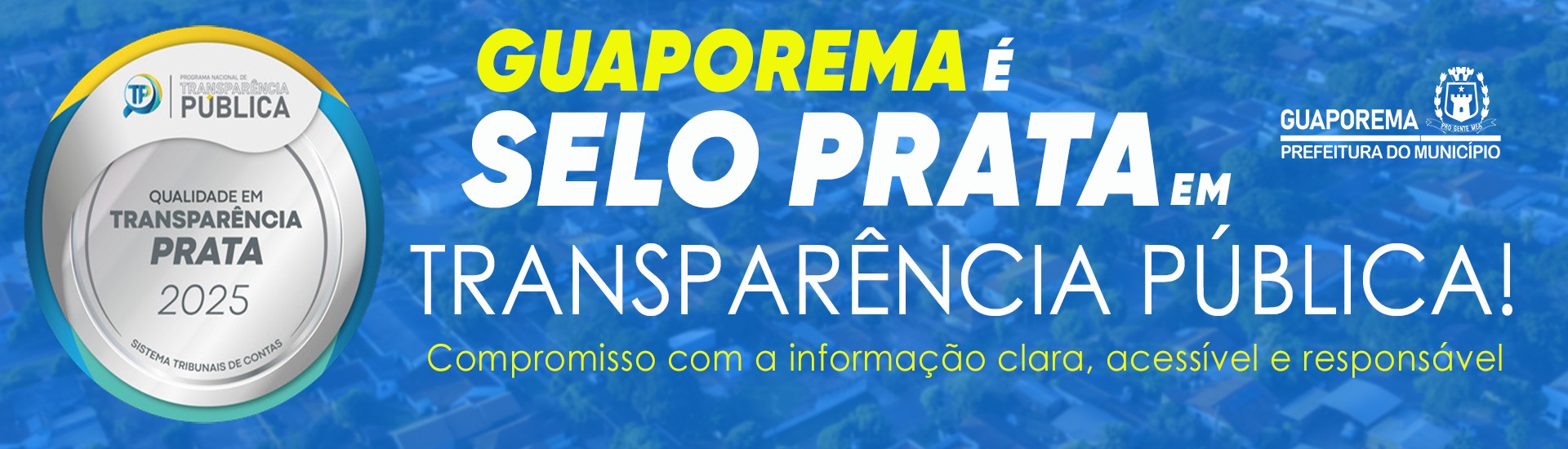 Prefeitura Municipal de Guaporema conquistou o Selo Prata em Qualidade e Transpa