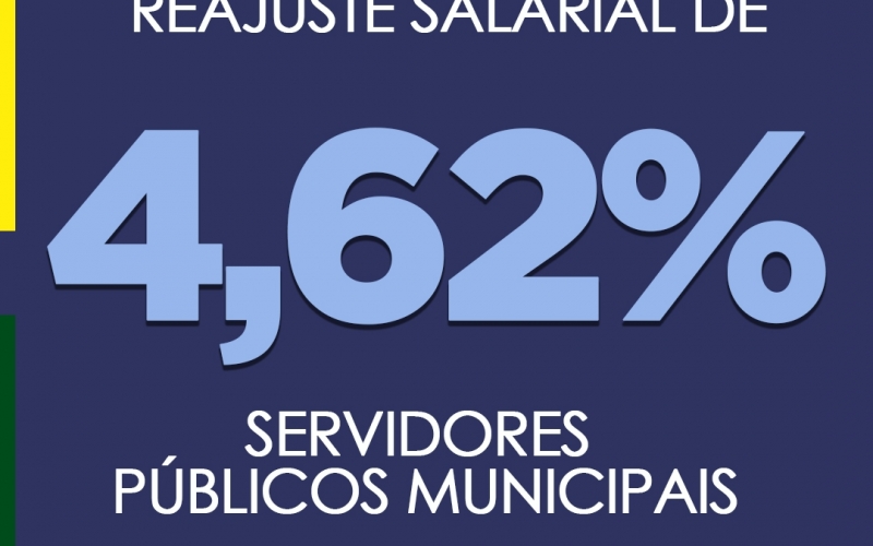 Prefeitura concede reajuste salarial para servidores municipais.